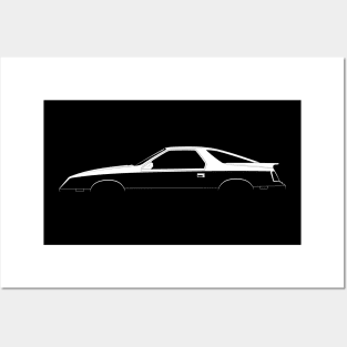 Dodge Daytona Turbo Z Silhouette Posters and Art